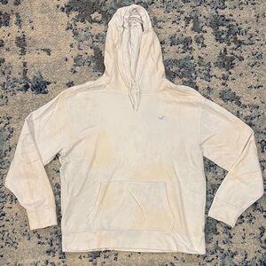 Hollister Men's Off-White Hoodie